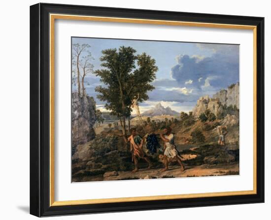 L'Automne, ou la Grappe de raisin rapportée de la terre promise-Nicolas Poussin-Framed Giclee Print