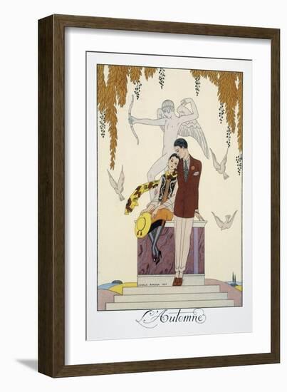 L'Automne-Georges Barbier-Framed Giclee Print