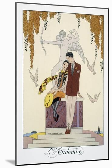 L'Automne-Georges Barbier-Mounted Giclee Print