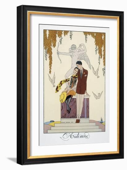 L'Automne-Georges Barbier-Framed Giclee Print