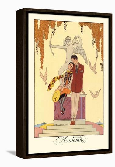 L'Automne-Georges Barbier-Framed Stretched Canvas