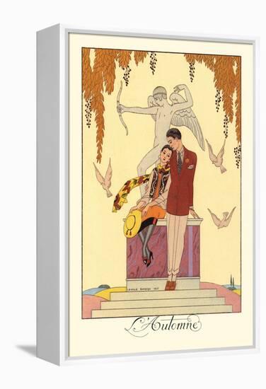 L'Automne-Georges Barbier-Framed Stretched Canvas