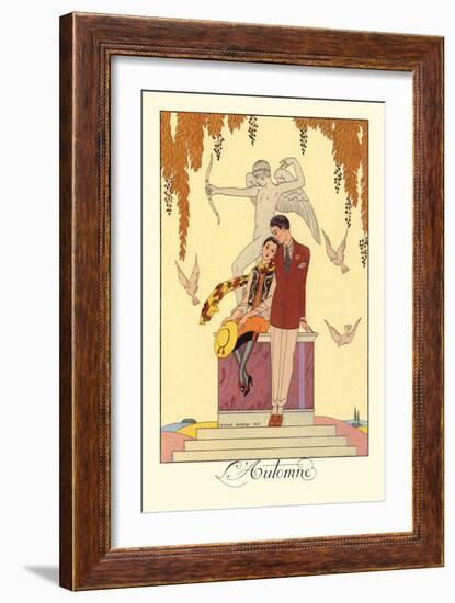 L'Automne-Georges Barbier-Framed Premium Giclee Print