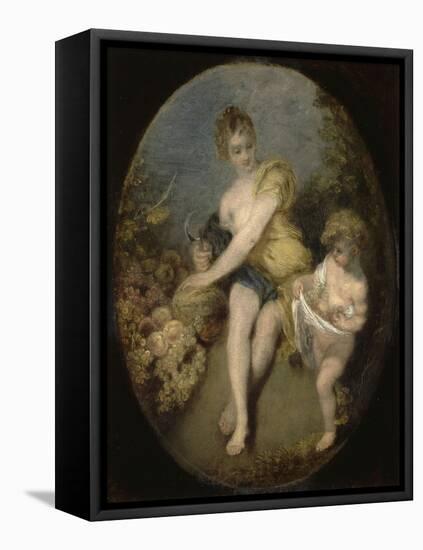 L'Automne-Jean Antoine Watteau-Framed Premier Image Canvas