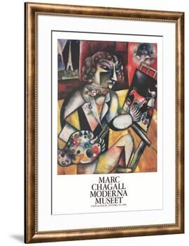 L'Autoportrait Aux Sept Doigts-Marc Chagall-Framed Collectable Print