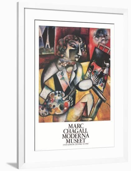 L'Autoportrait Aux Sept Doigts-Marc Chagall-Framed Collectable Print