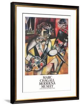 L'Autoportrait Aux Sept Doigts-Marc Chagall-Framed Collectable Print