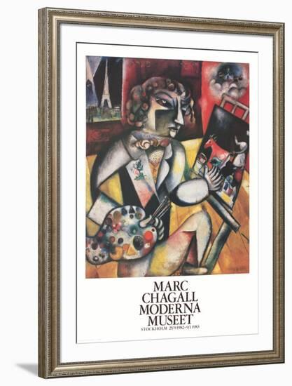 L'Autoportrait Aux Sept Doigts-Marc Chagall-Framed Collectable Print