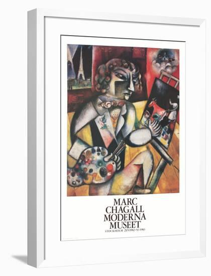 L'Autoportrait Aux Sept Doigts-Marc Chagall-Framed Collectable Print