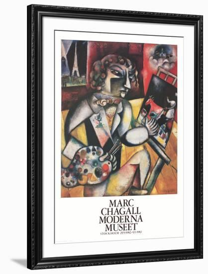 L'Autoportrait Aux Sept Doigts-Marc Chagall-Framed Collectable Print