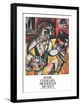 L'Autoportrait Aux Sept Doigts-Marc Chagall-Framed Collectable Print