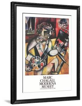 L'Autoportrait Aux Sept Doigts-Marc Chagall-Framed Collectable Print