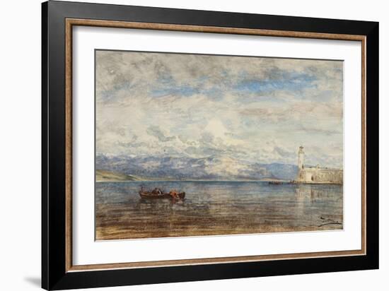 L'avant-port de Martigues-Félix Ziem-Framed Giclee Print