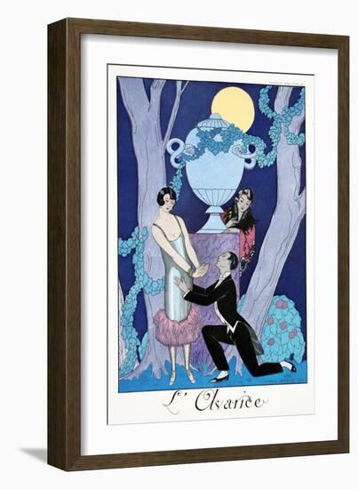 L'Avarice, 1924-Georges Barbier-Framed Giclee Print