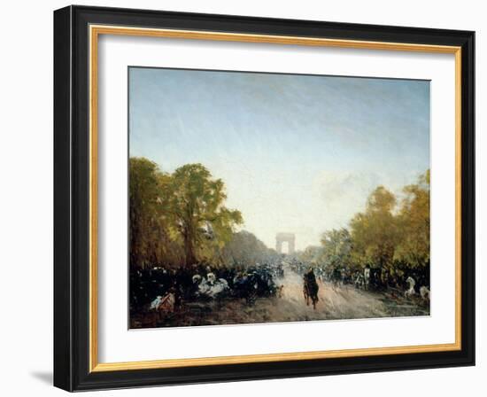 L'avenue des Champs-Elysées-Félix Ziem-Framed Giclee Print