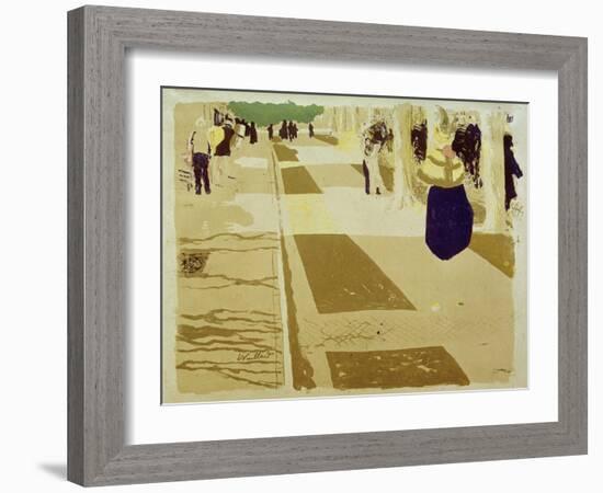 L'Avenue (The Street), 1897-98-Edouard Vuillard-Framed Giclee Print