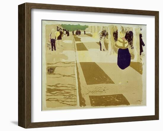 L'Avenue (The Street), 1897-98-Edouard Vuillard-Framed Giclee Print