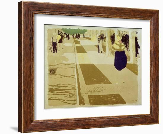 L'Avenue (The Street), 1897-98-Edouard Vuillard-Framed Giclee Print