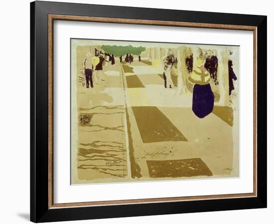 L'Avenue (The Street), 1897-98-Edouard Vuillard-Framed Giclee Print