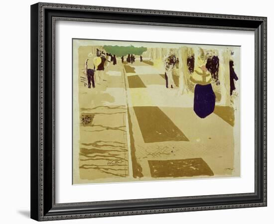 L'Avenue (The Street), 1897-98-Edouard Vuillard-Framed Giclee Print