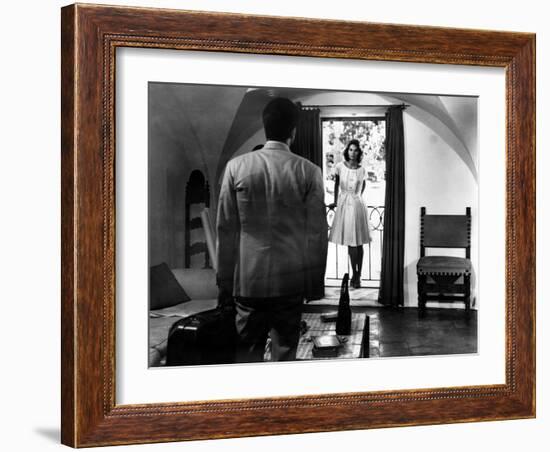 L'Avventura, Gabriele Ferzetti, Lea Massari, 1960-null-Framed Photo