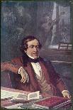 Gioacchino Rossini Composing His Opera "Il Barbieri Di Seviglia" First Performed-L. Balestrieri-Art Print