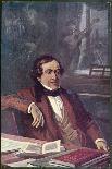 Gioacchino Rossini Composing His Opera "Il Barbieri Di Seviglia" First Performed-L. Balestrieri-Mounted Art Print