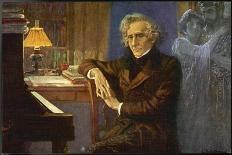 Giuseppe Verdi Composing-L. Balestrieri-Framed Art Print