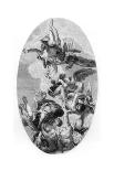 Jupiter Hurling Thunderbolts at the Vices, 1554-1556-L Chapon-Framed Giclee Print