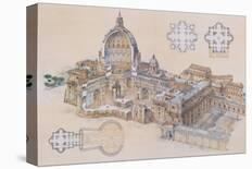 Rome, St. Peter's Basilica-L^ Derrien-Framed Premium Giclee Print