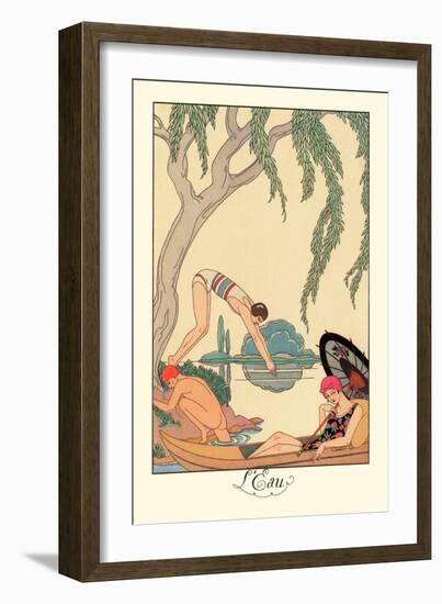 L'Eau-Georges Barbier-Framed Premium Giclee Print