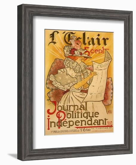 L'Eclair: Journal Politique Independent, c.1897-H. Thomas-Framed Giclee Print