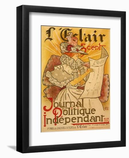 L'Eclair: Journal Politique Independent, c.1897-H. Thomas-Framed Giclee Print