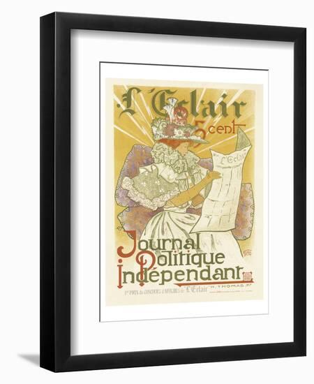 L'Eclair, Journal Politique Independent-H^ Thomas-Framed Art Print