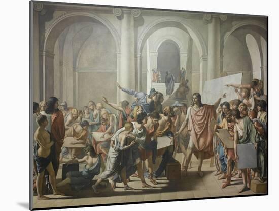 L'école d'Apelles-Jean Broc-Mounted Giclee Print