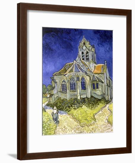 L'Eglise d'Auvers-sur-Oise-Vincent van Gogh-Framed Giclee Print