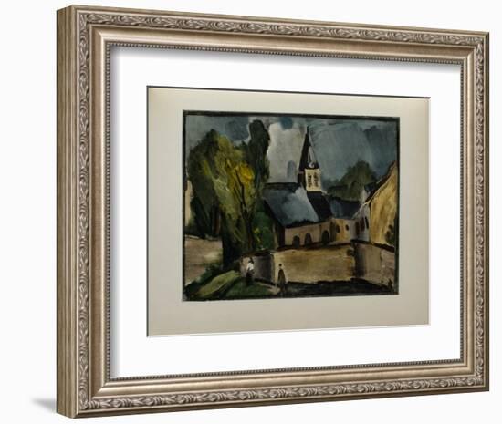 L'Eglise de Bougival, 1913-Maurice De Vlaminck-Framed Collectable Print