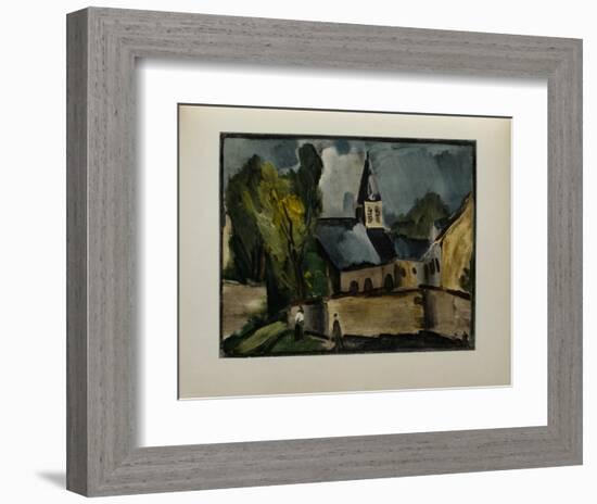 L'Eglise de Bougival, 1913-Maurice De Vlaminck-Framed Collectable Print