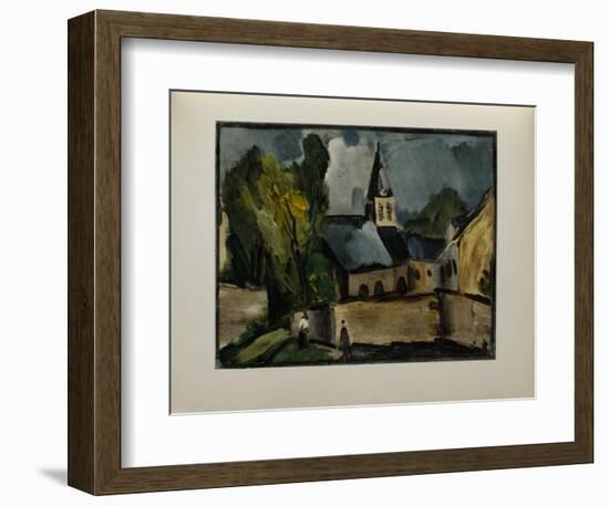 L'Eglise de Bougival, 1913-Maurice De Vlaminck-Framed Collectable Print