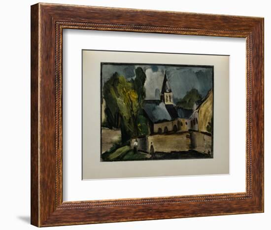 L'Eglise de Bougival, 1913-Maurice De Vlaminck-Framed Collectable Print