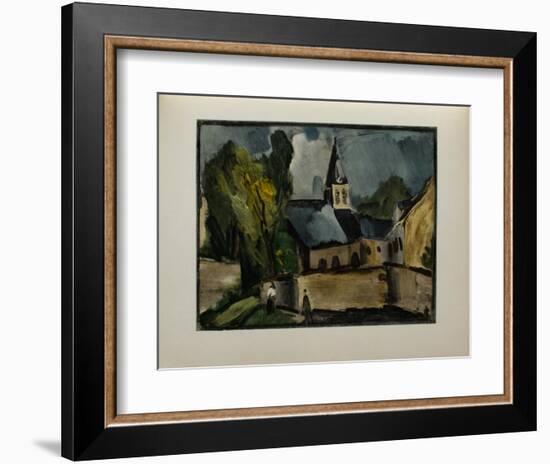 L'Eglise de Bougival, 1913-Maurice De Vlaminck-Framed Collectable Print