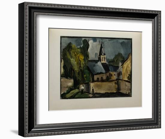 L'Eglise de Bougival, 1913-Maurice De Vlaminck-Framed Collectable Print