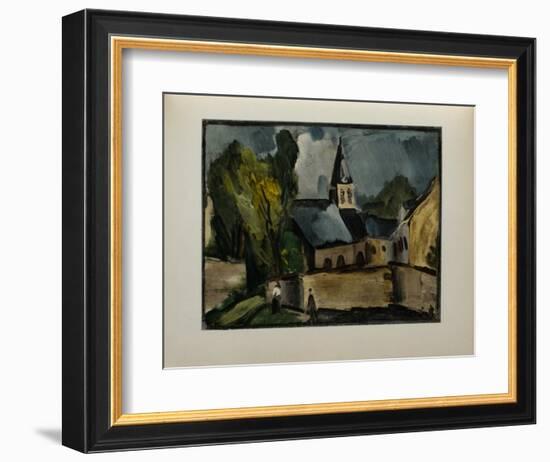 L'Eglise de Bougival, 1913-Maurice De Vlaminck-Framed Collectable Print