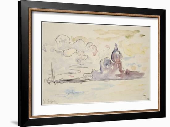 L'église de la Salute et la lagune-Paul Signac-Framed Giclee Print