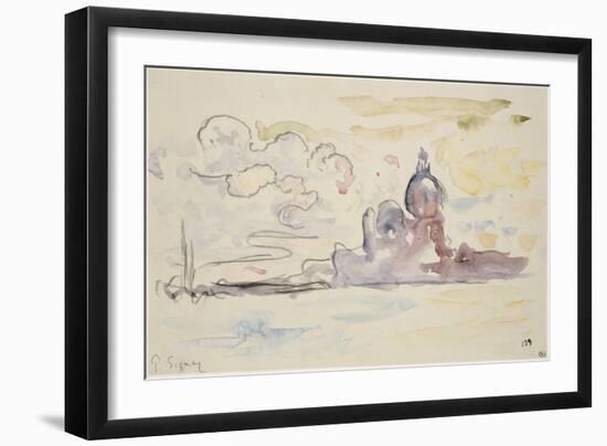 L'église de la Salute et la lagune-Paul Signac-Framed Giclee Print