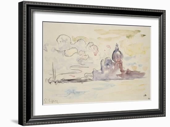 L'église de la Salute et la lagune-Paul Signac-Framed Giclee Print