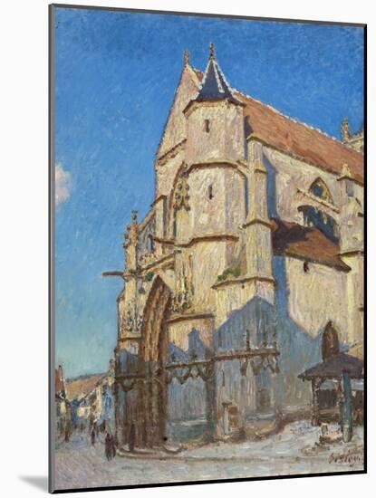 L'Eglise de Moret (le soir)-Alfred Sisley-Mounted Giclee Print