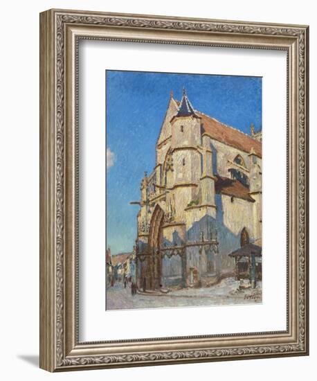 L'Eglise de Moret (le soir)-Alfred Sisley-Framed Giclee Print