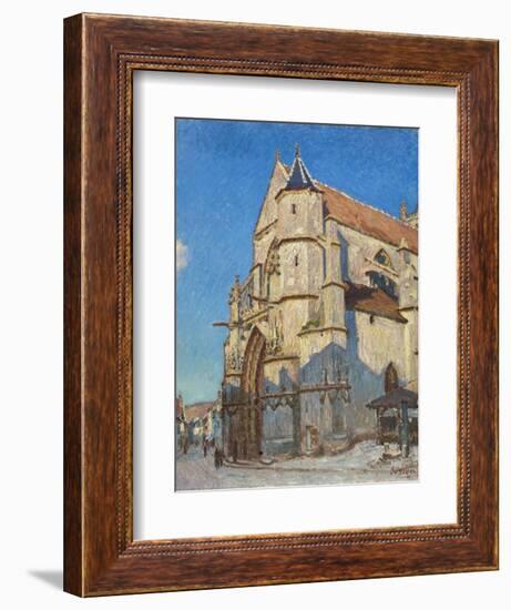 L'Eglise de Moret (le soir)-Alfred Sisley-Framed Giclee Print