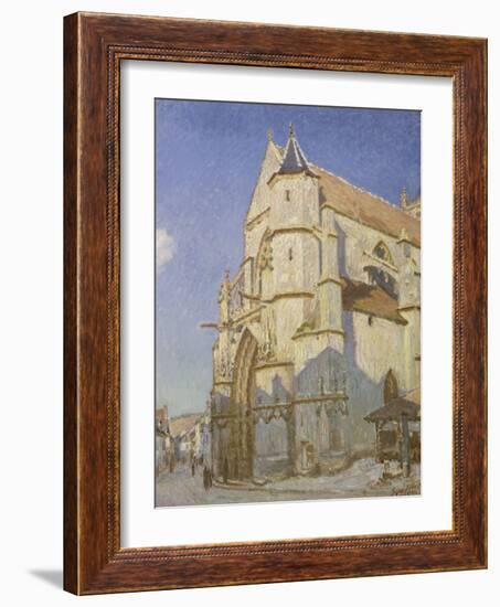 L'Eglise de Moret (Le soir)-Alfred Sisley-Framed Giclee Print